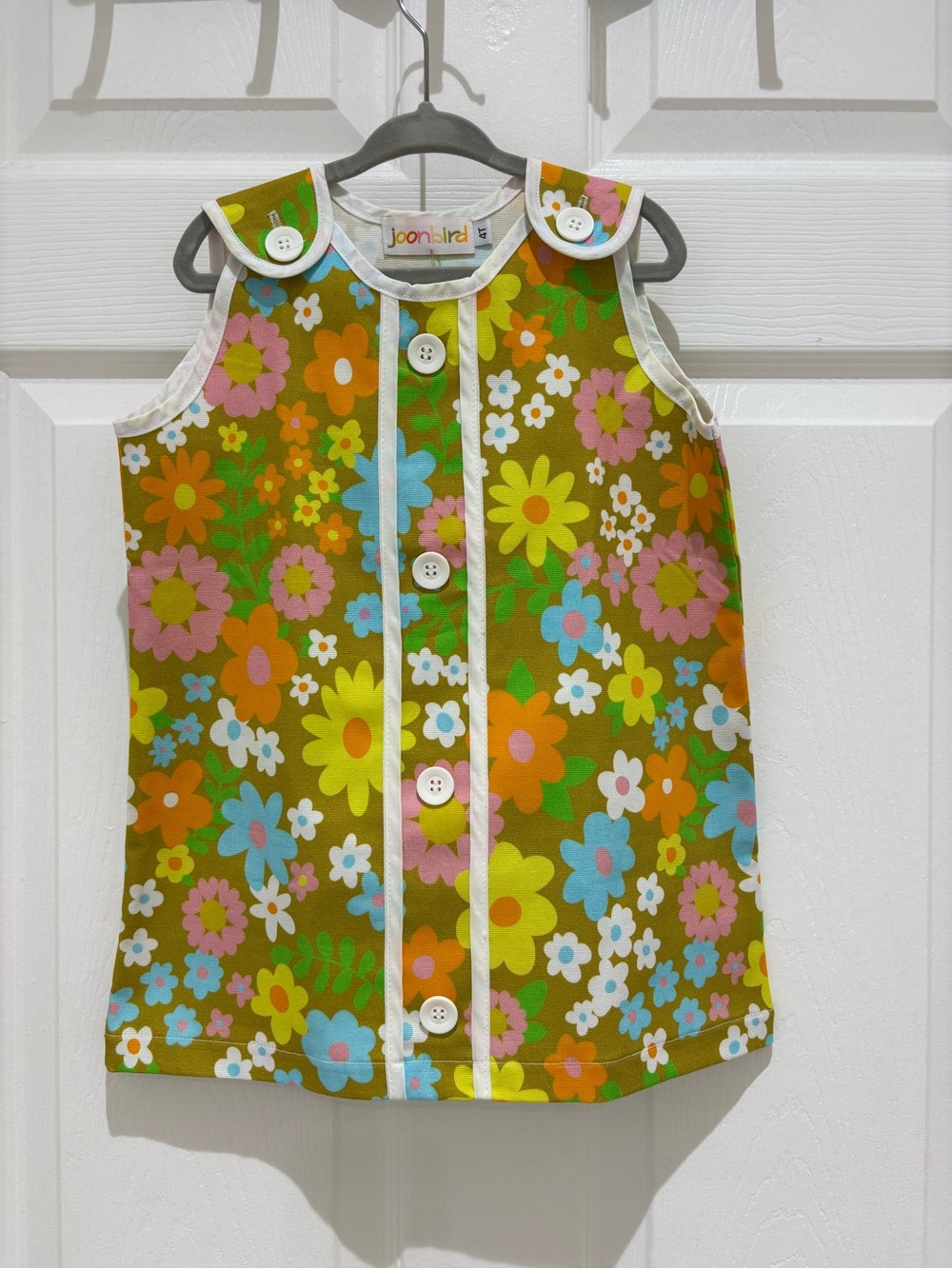 🌼 Vintage Inspired Joonbird 4T Floral Mod Dress | 1960s/70s Inspired